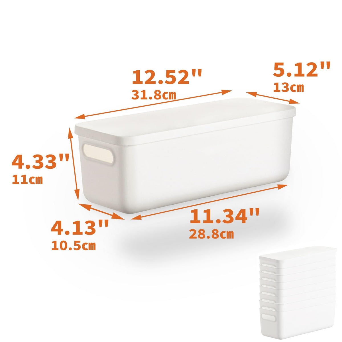 Plastic Storage Baskets with Lids, Woven Organizer Bins
