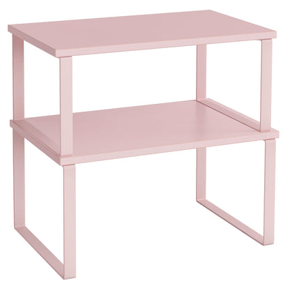 Cabinet Organizer Shelf Set, Expandable Kitchen Storage Rack