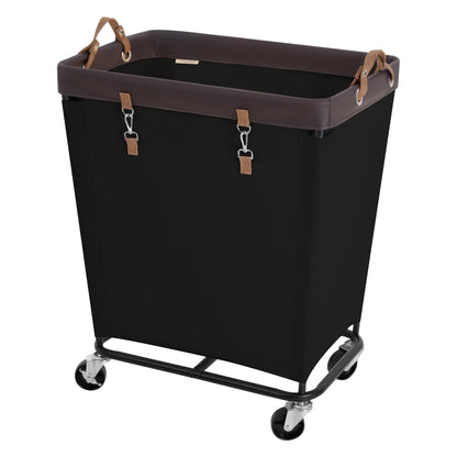 Large Laundry Hamper with Wheels, Rolling Clothes Basket