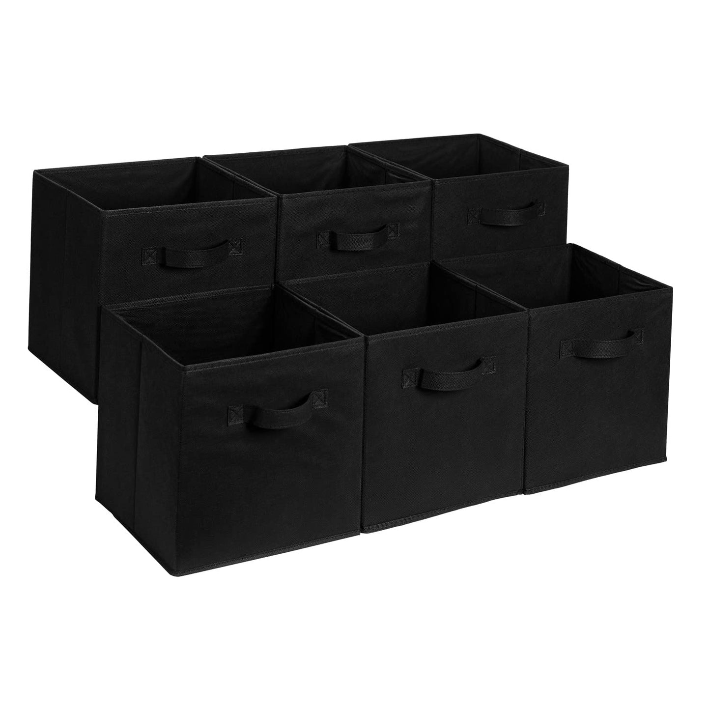 Collapsible Fabric Storage Cubes with Handles, Organizer Bins