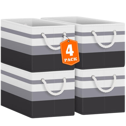 Foldable Storage Baskets with Handles, Large Organizer Bins