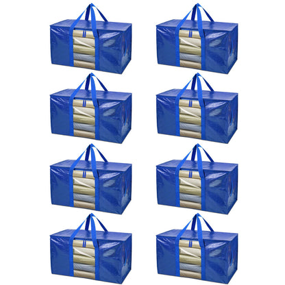 Clear Oversized Storage Bags with Reinforced Handles for Moving