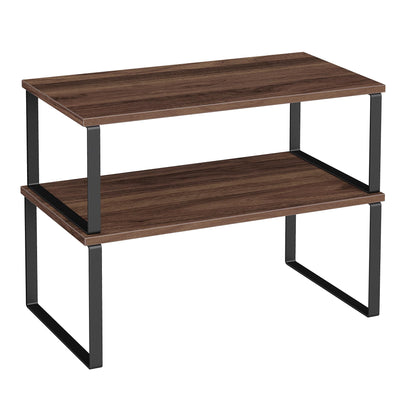 Cabinet Organizer Shelf Set, Expandable Kitchen Storage Rack