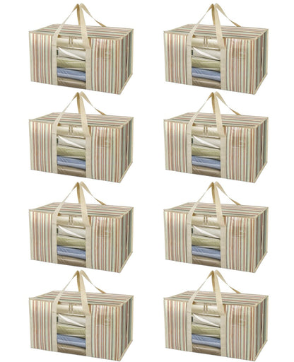 Clear Oversized Storage Bags with Reinforced Handles for Moving