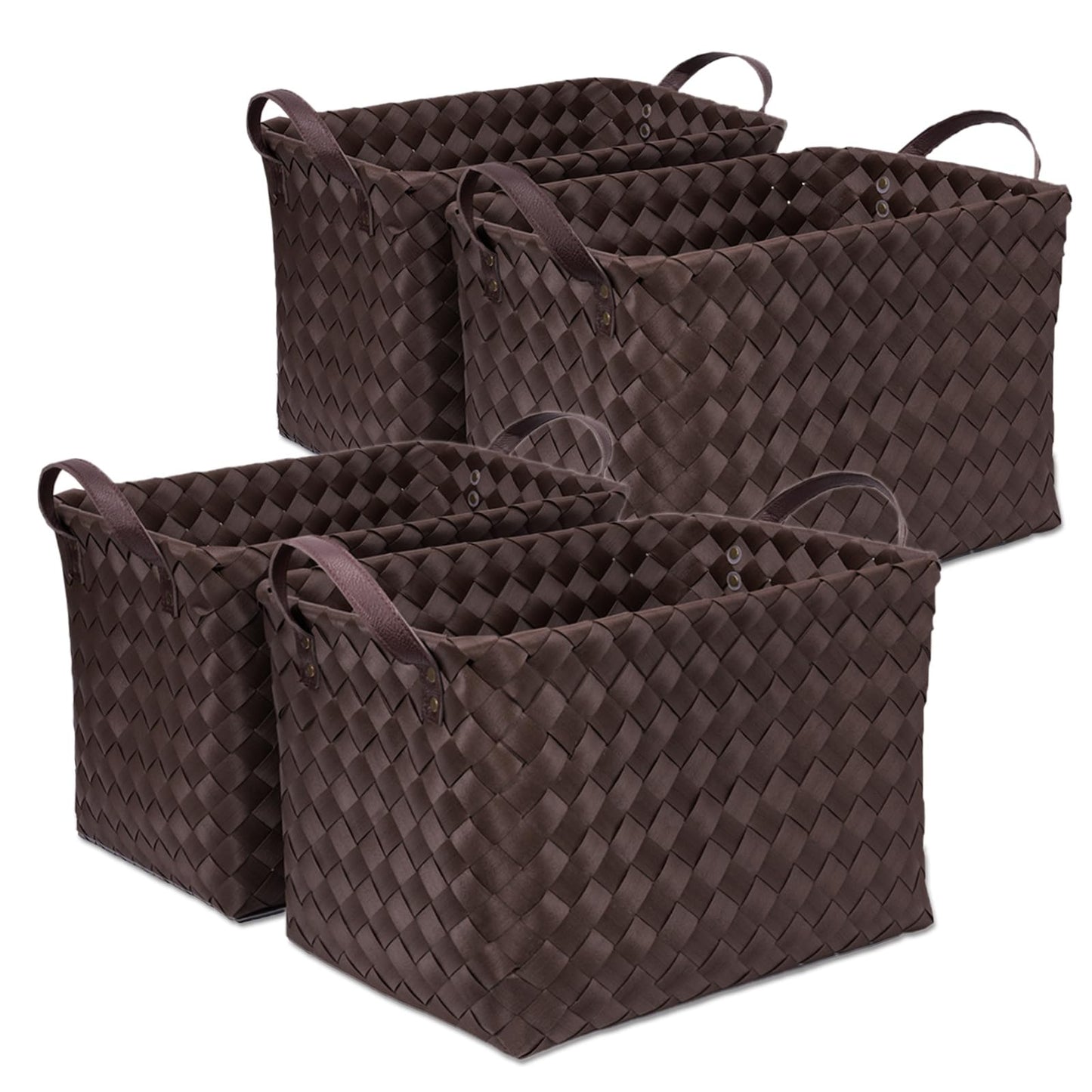 Handwoven Laundry Basket, Large Wicker Storage Hamper