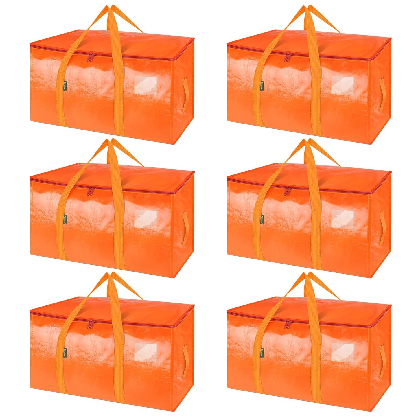 Clear Oversized Storage Bags with Reinforced Handles for Moving