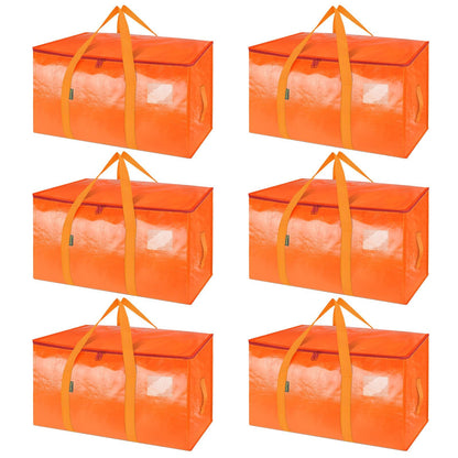 Clear Oversized Storage Bags with Reinforced Handles for Moving