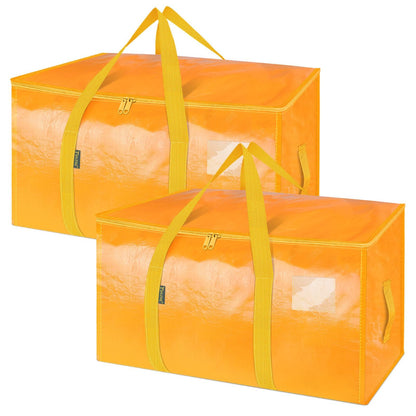 Clear Oversized Storage Bags with Reinforced Handles for Moving