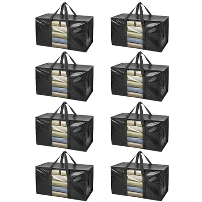 Clear Oversized Storage Bags with Reinforced Handles for Moving