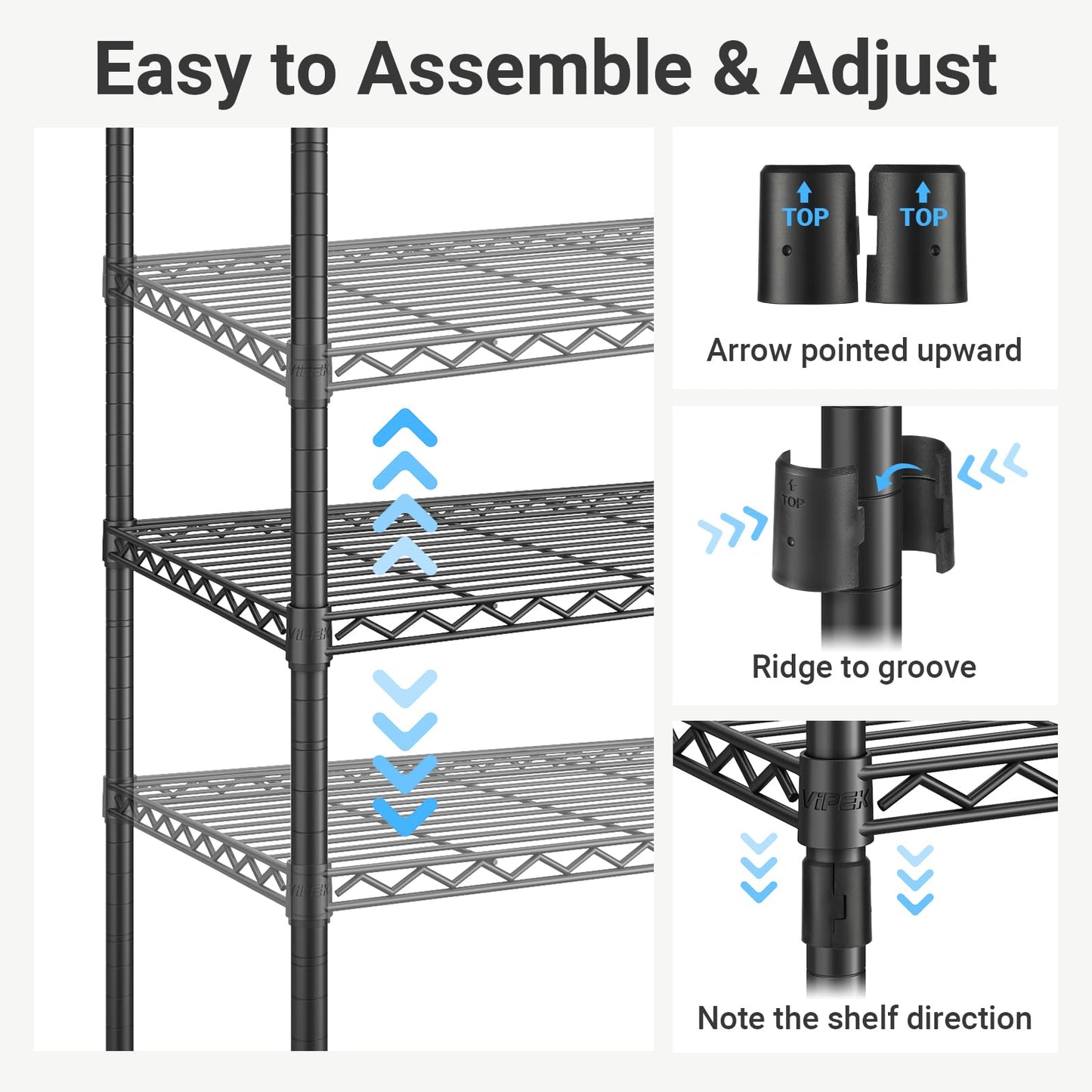 Expandable Clothes Rack with Adjustable Closet Storage System