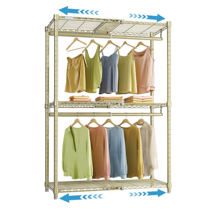 Expandable Clothes Rack with Adjustable Closet Storage System