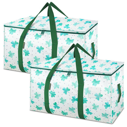 Clear Oversized Storage Bags with Reinforced Handles for Moving