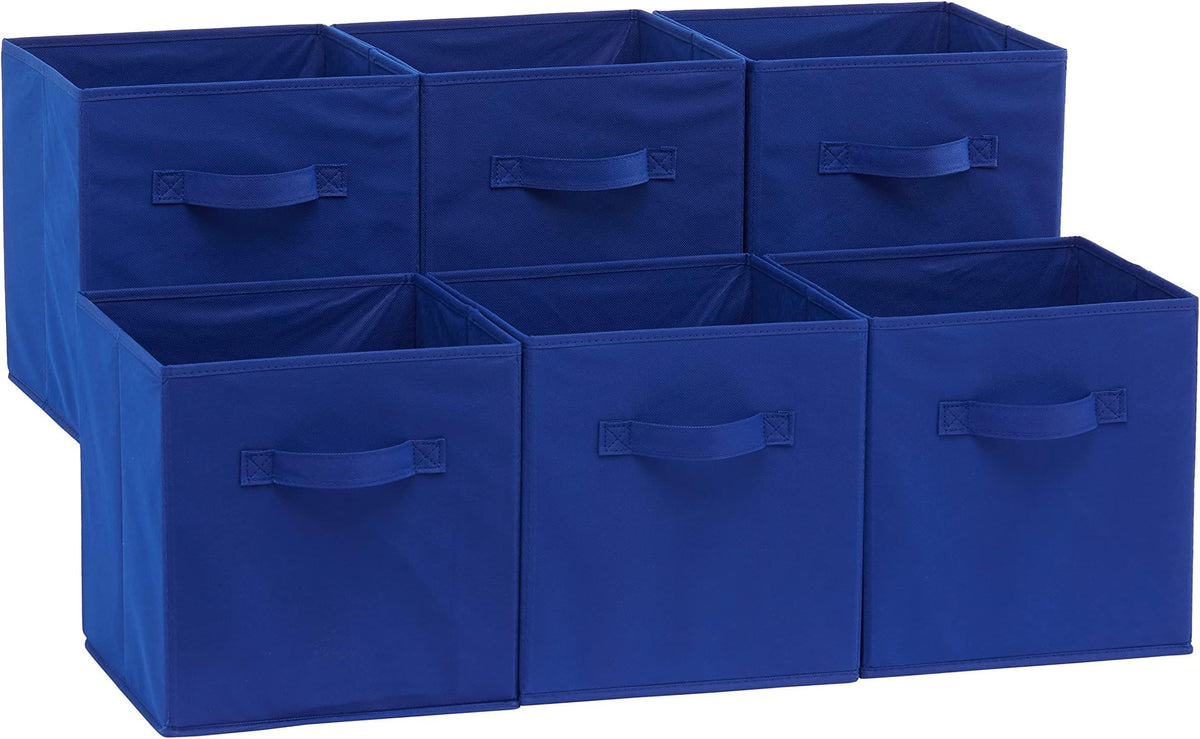 Collapsible Fabric Storage Cubes with Handles, Organizer Bins