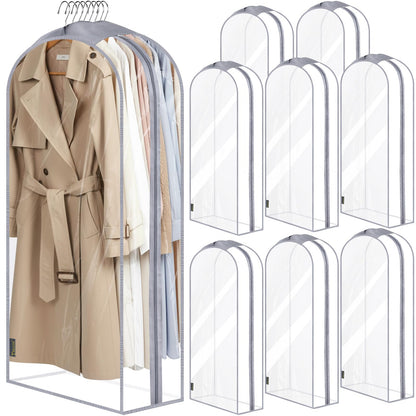 Translucent Garment Bags for Closet Clothes Storage