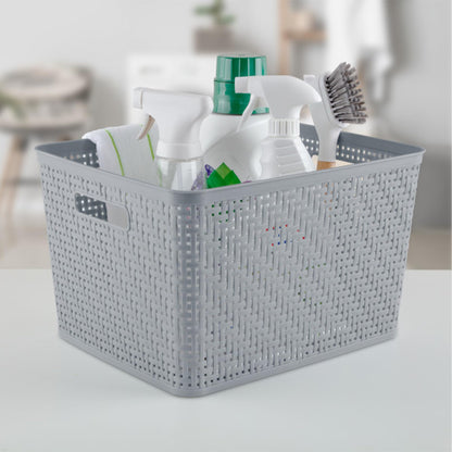 Plastic Storage Baskets, Home Organization Bins