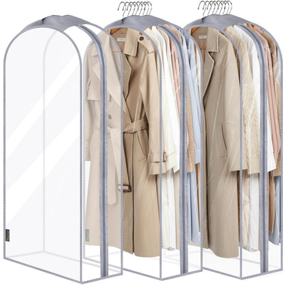 Translucent Garment Bags for Closet Clothes Storage