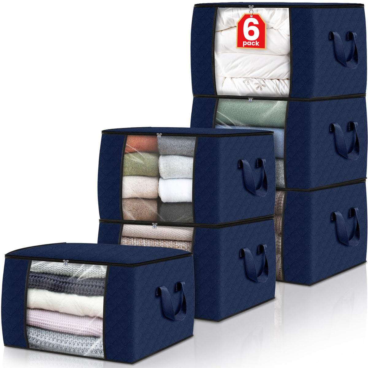 Foldable Clothes Storage Bags for Bedroom Organization