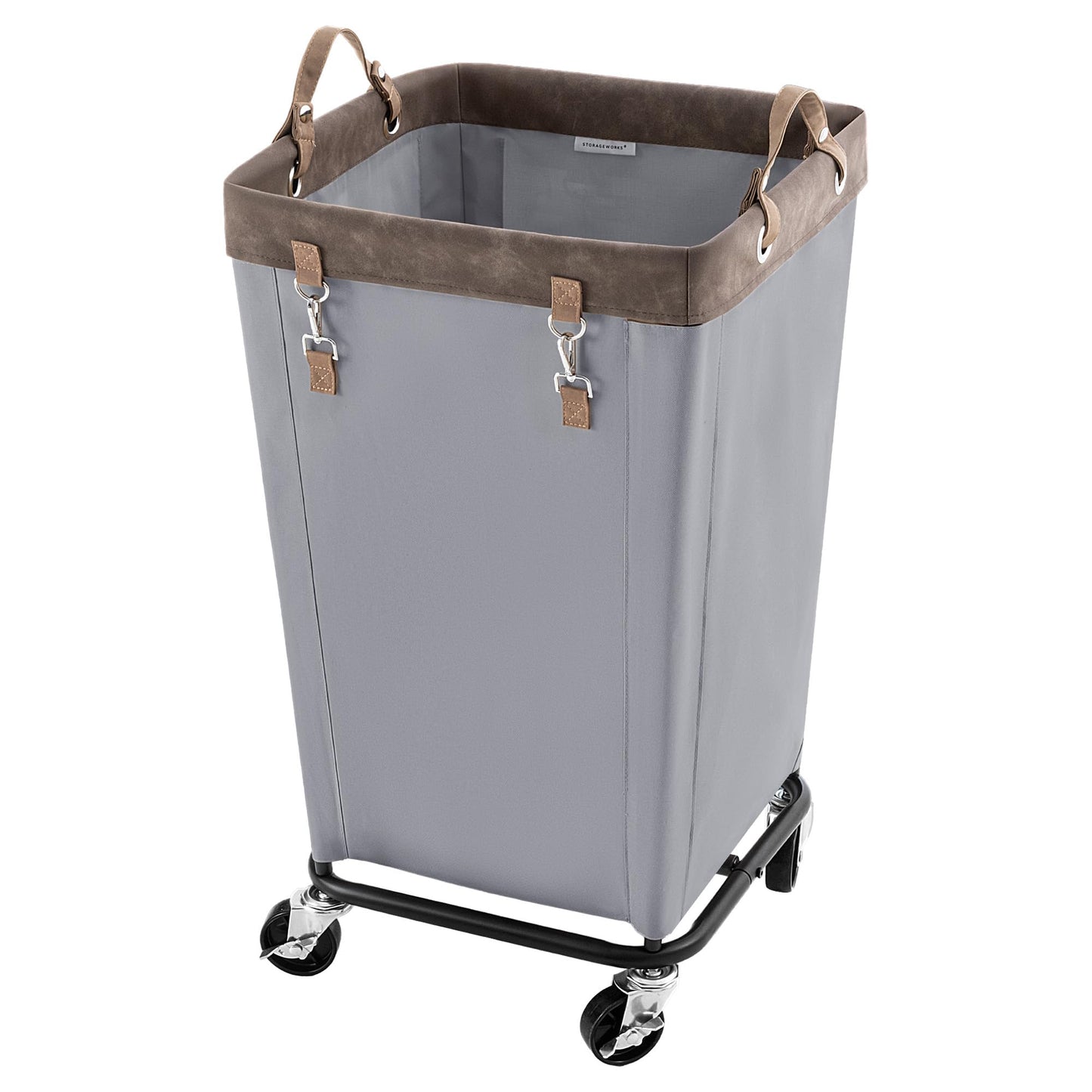 Large Laundry Hamper with Wheels, Rolling Clothes Basket