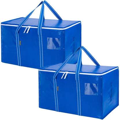 Clear Oversized Storage Bags with Reinforced Handles for Moving