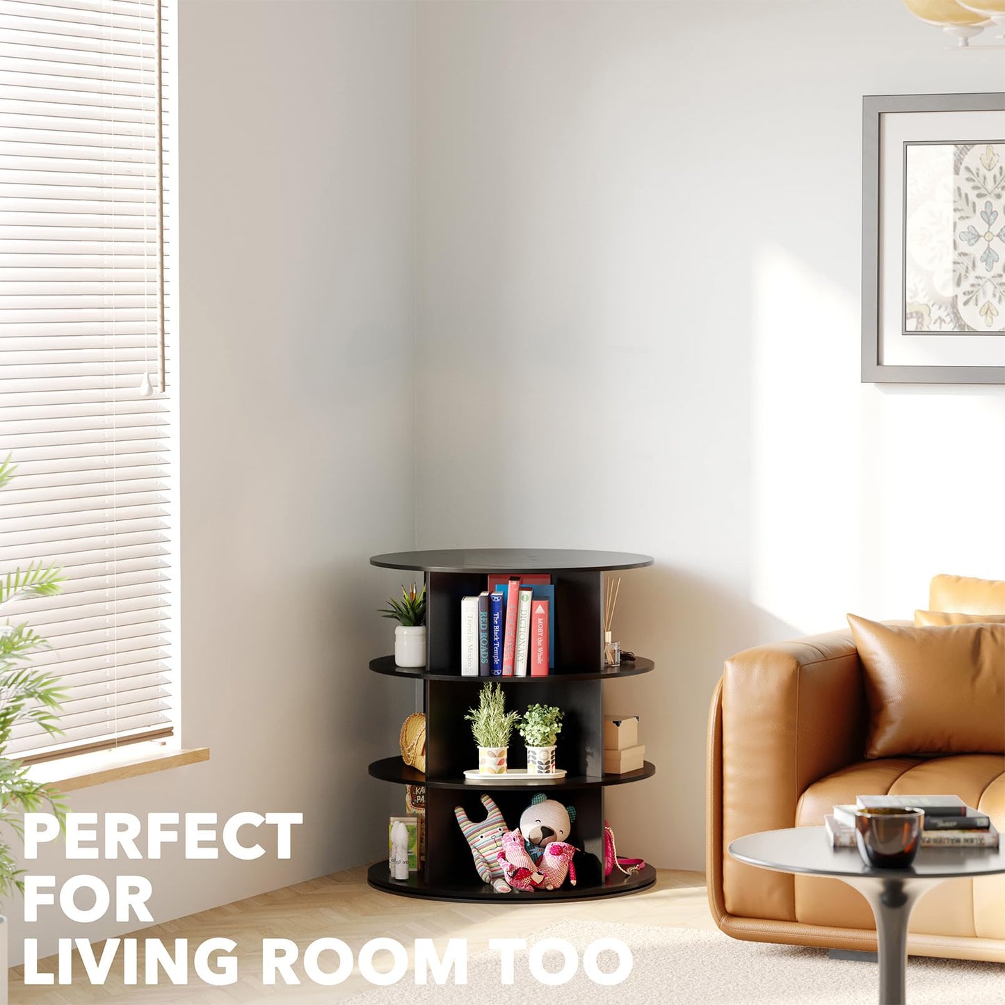 7 Tier Rotating Shoe Rack Tower, 360° Spinning Shoe Organizer