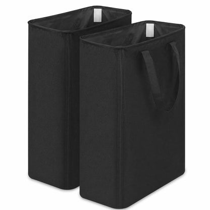 Slim Laundry Hamper, Space Saving Clothes Storage Basket