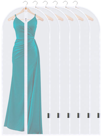Translucent Garment Bags for Closet Clothes Storage