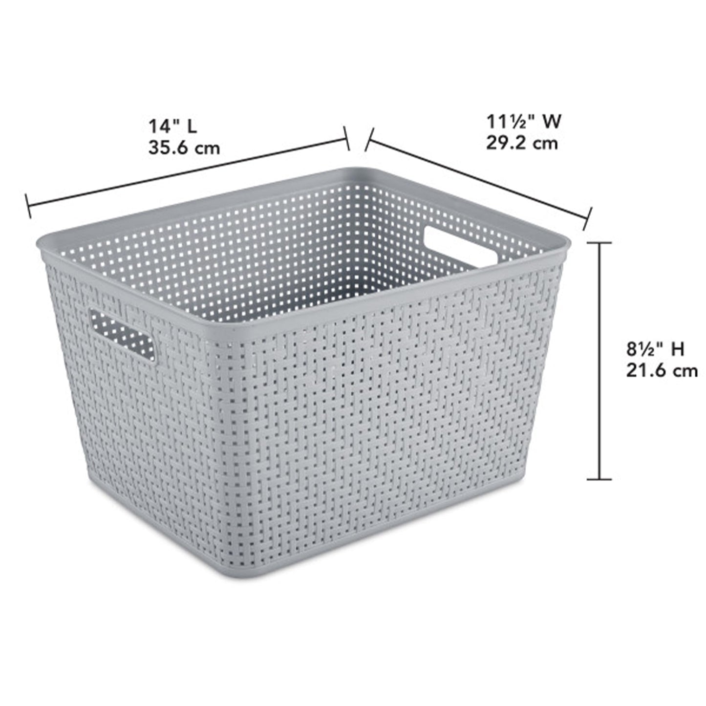 Plastic Storage Baskets, Home Organization Bins