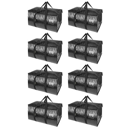 Clear Oversized Storage Bags with Reinforced Handles for Moving
