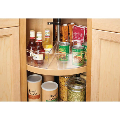 Oubonun Lazy Susan Organizers,Kitchen Storage Organizer Transparent Container Bins