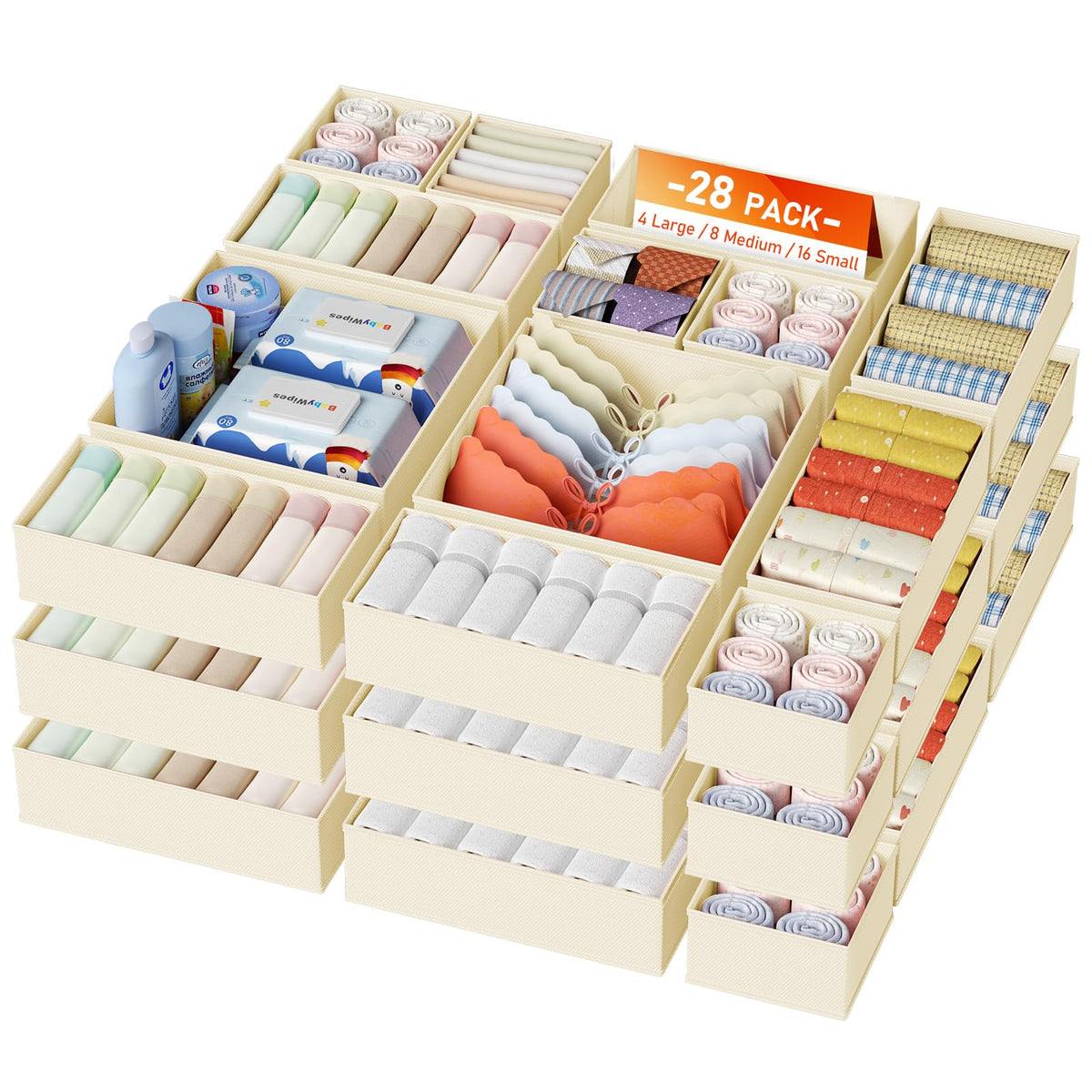 Drawer Organizers, Modular Storage Dividers
