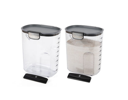 Airtight Food Storage Container Set, Clear Kitchen Canisters