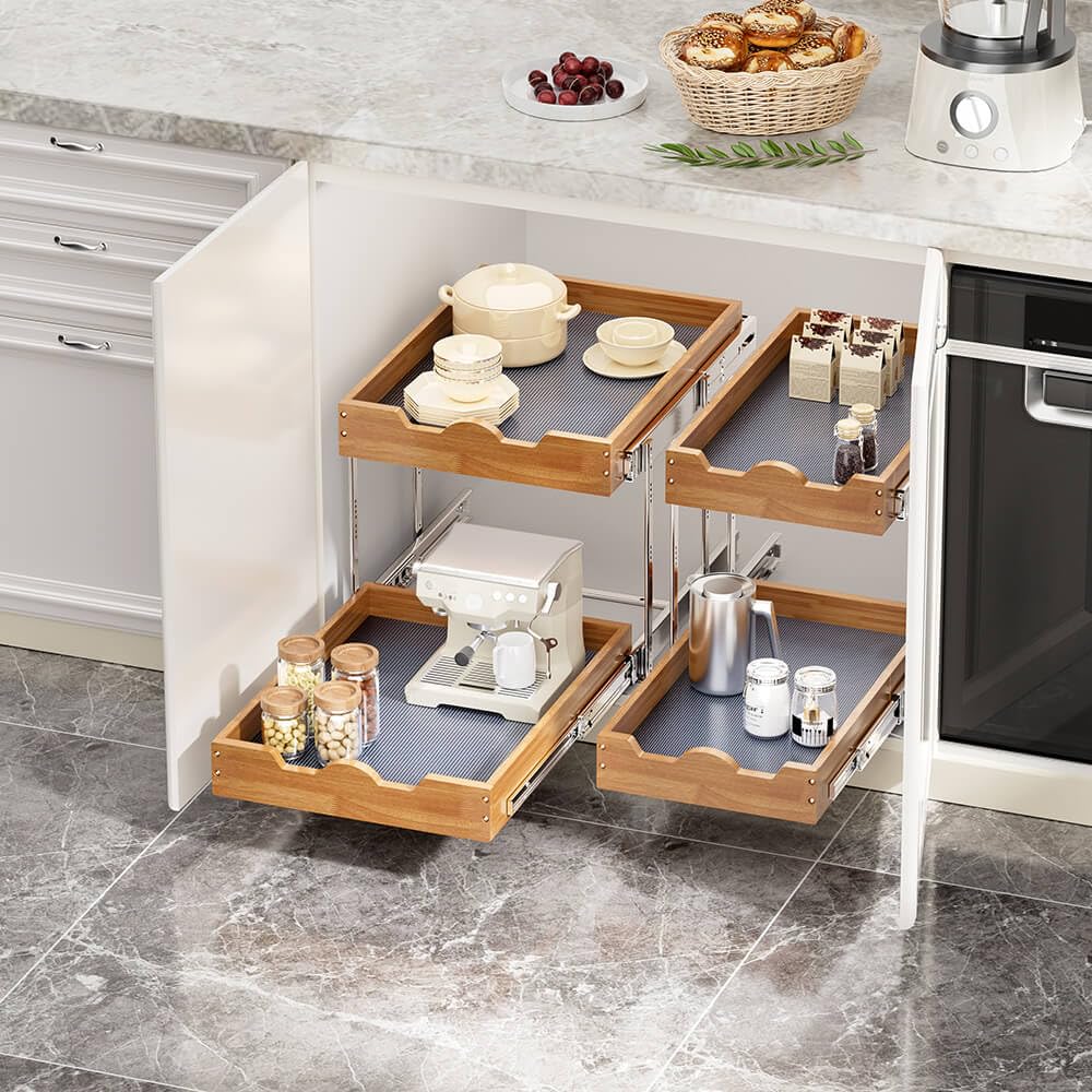 Pull Out Cabinet Organizer, Sliding Storage Drawers