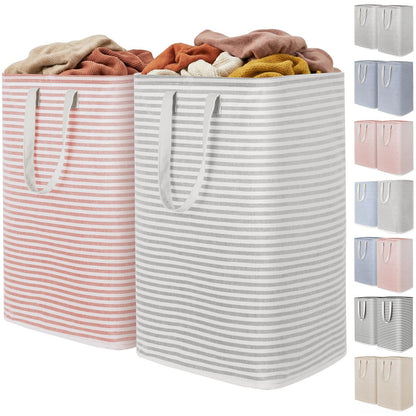Collapsible Laundry Hamper, Waterproof Clothes Storage Basket