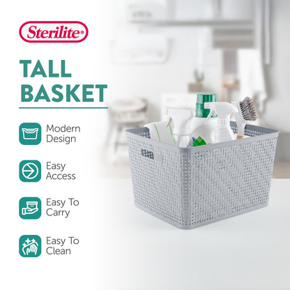 Plastic Storage Baskets, Home Organization Bins