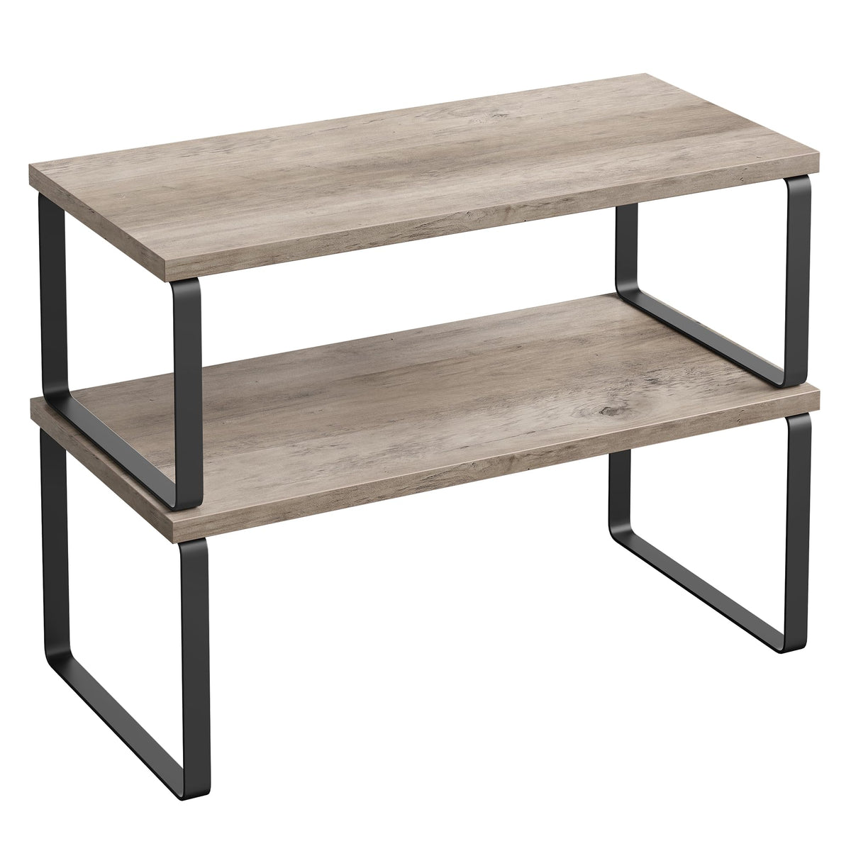 Cabinet Organizer Shelf Set, Expandable Kitchen Storage Rack