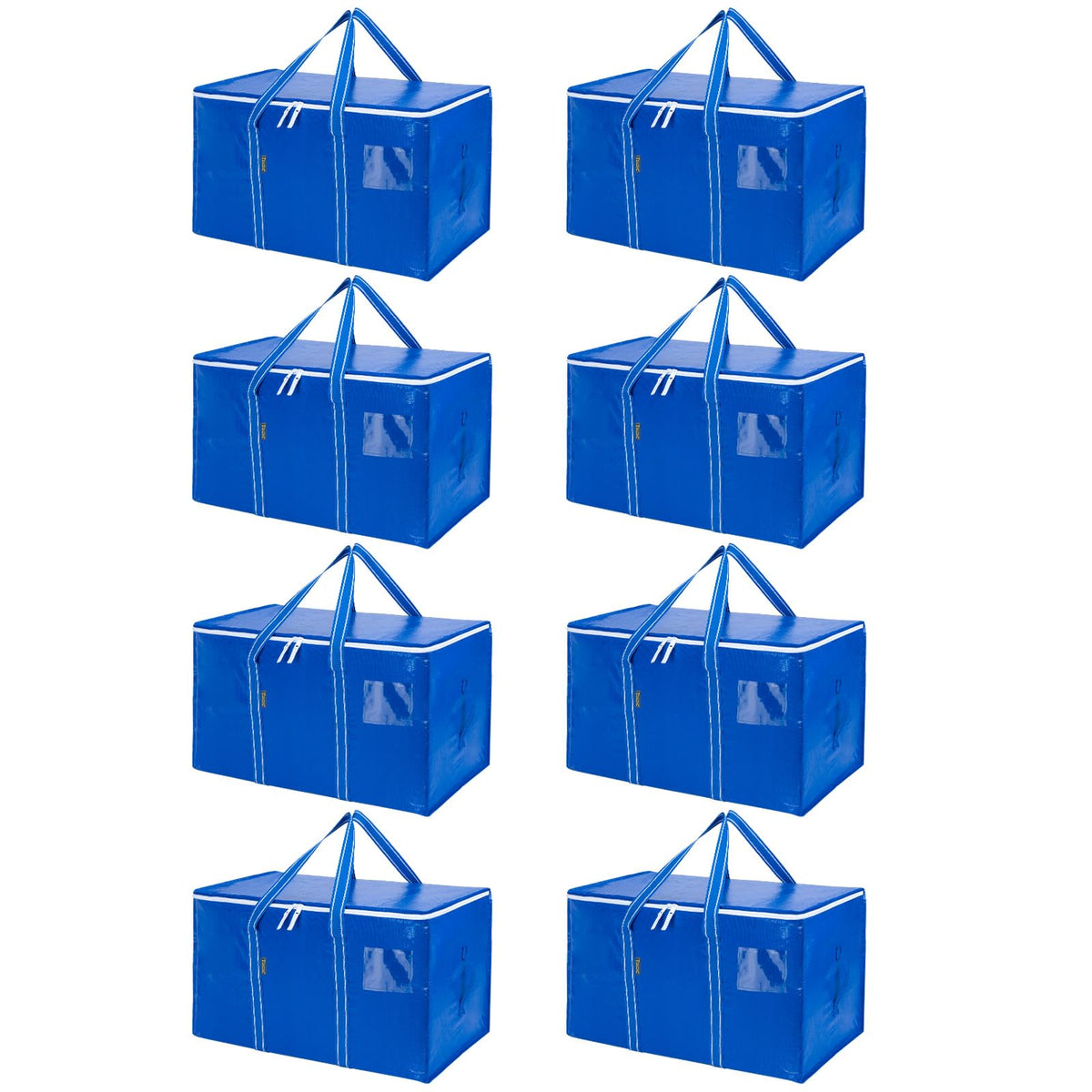 Clear Oversized Storage Bags with Reinforced Handles for Moving