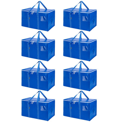 Clear Oversized Storage Bags with Reinforced Handles for Moving