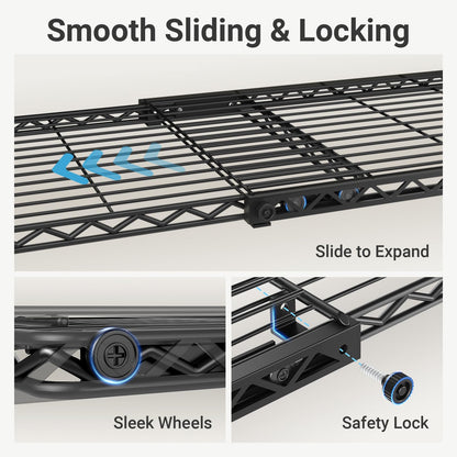 Expandable Clothes Rack with Adjustable Closet Storage System