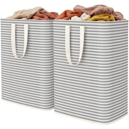 Collapsible Laundry Hamper, Waterproof Clothes Storage Basket