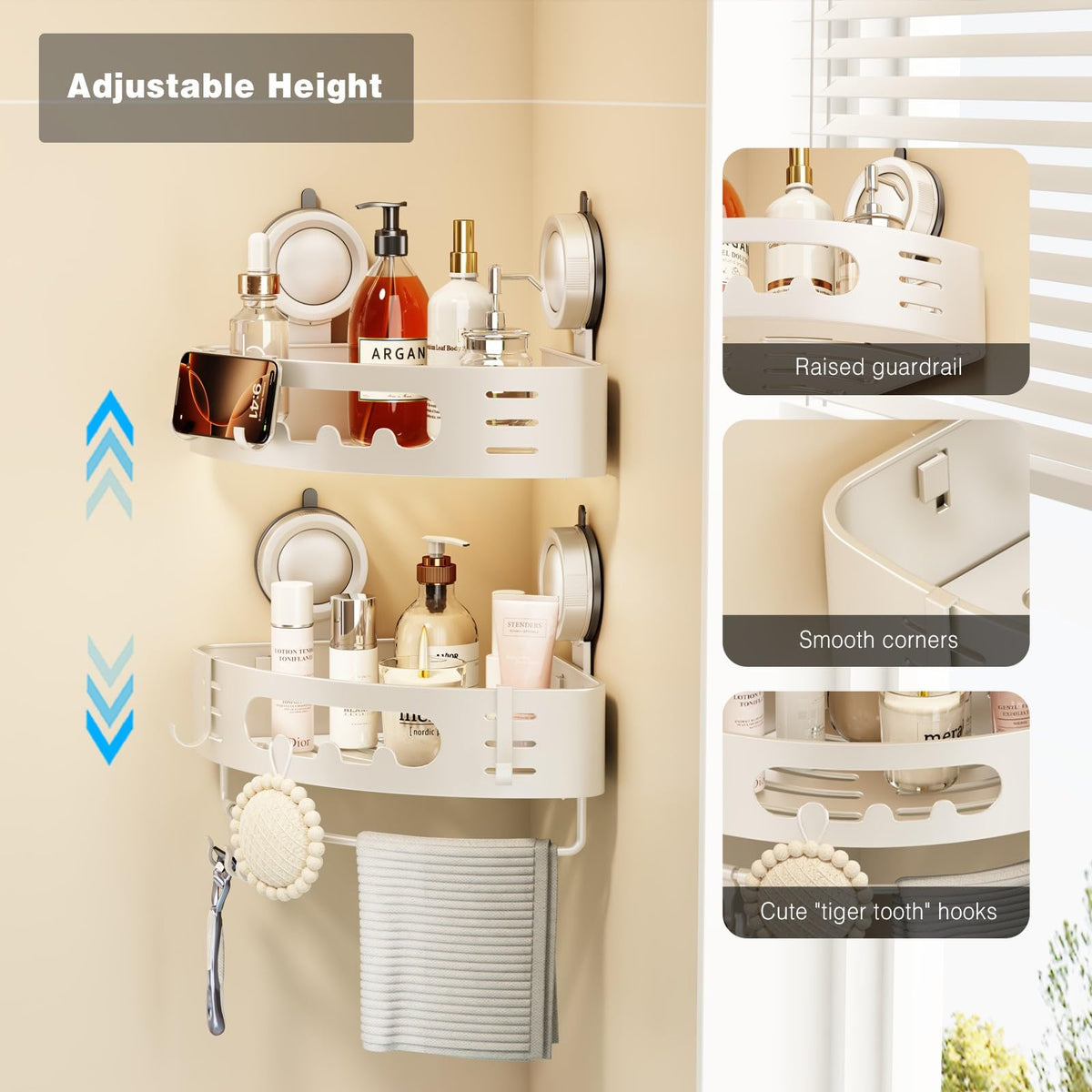 Voldra Shower Caddy Suction Cup
