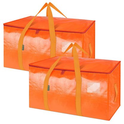 Clear Oversized Storage Bags with Reinforced Handles for Moving
