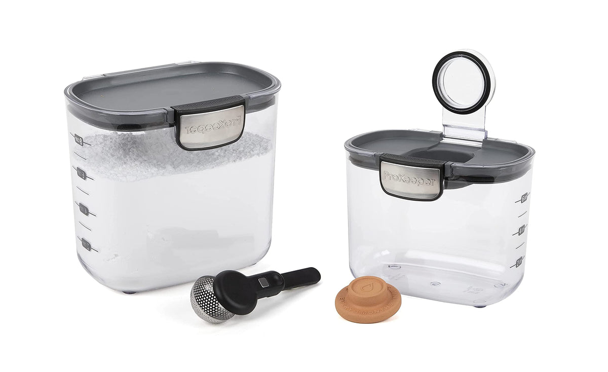 Airtight Food Storage Container Set, Clear Kitchen Canisters