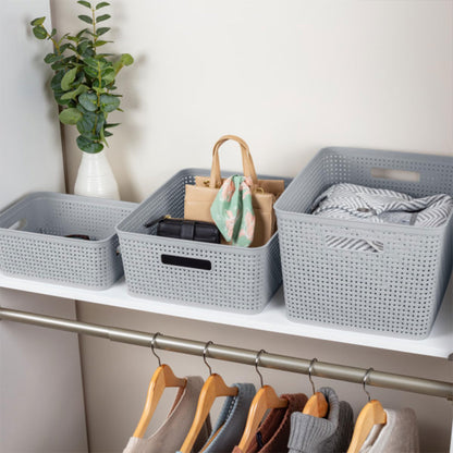 Plastic Storage Baskets, Home Organization Bins