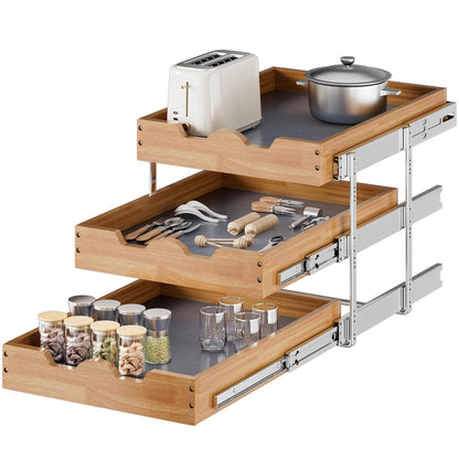 Pull Out Cabinet Organizer, Sliding Storage Drawers