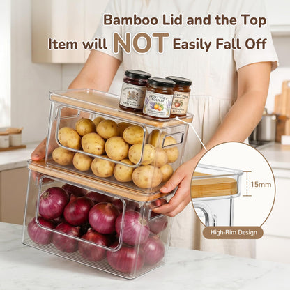 Hudgan Potato and Onion Storage Bin for Pantry Organizers