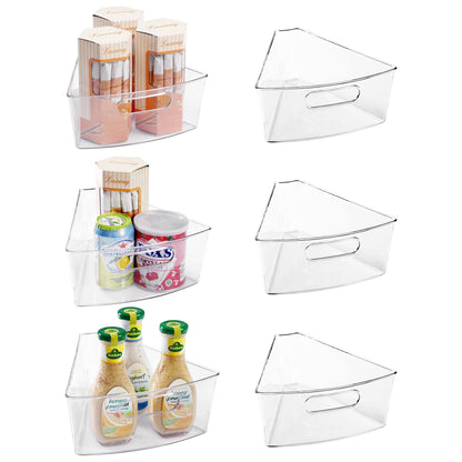 Oubonun Lazy Susan Organizers,Kitchen Storage Organizer Transparent Container Bins