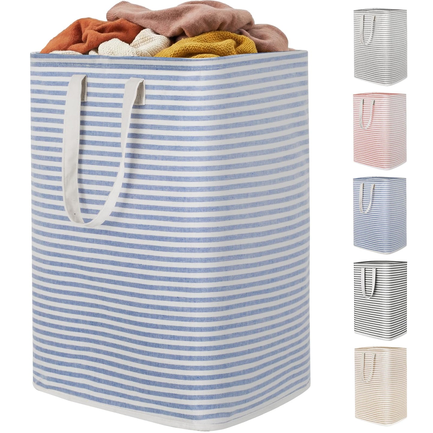 Collapsible Laundry Hamper, Waterproof Clothes Storage Basket