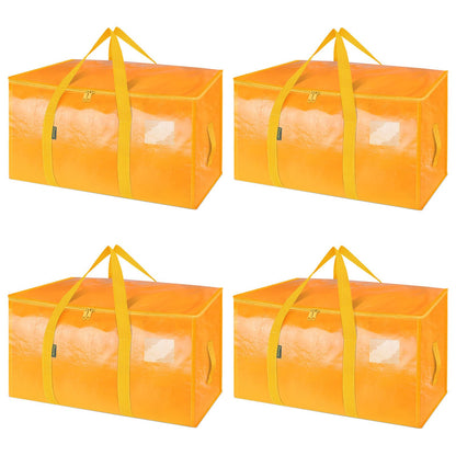 Clear Oversized Storage Bags with Reinforced Handles for Moving