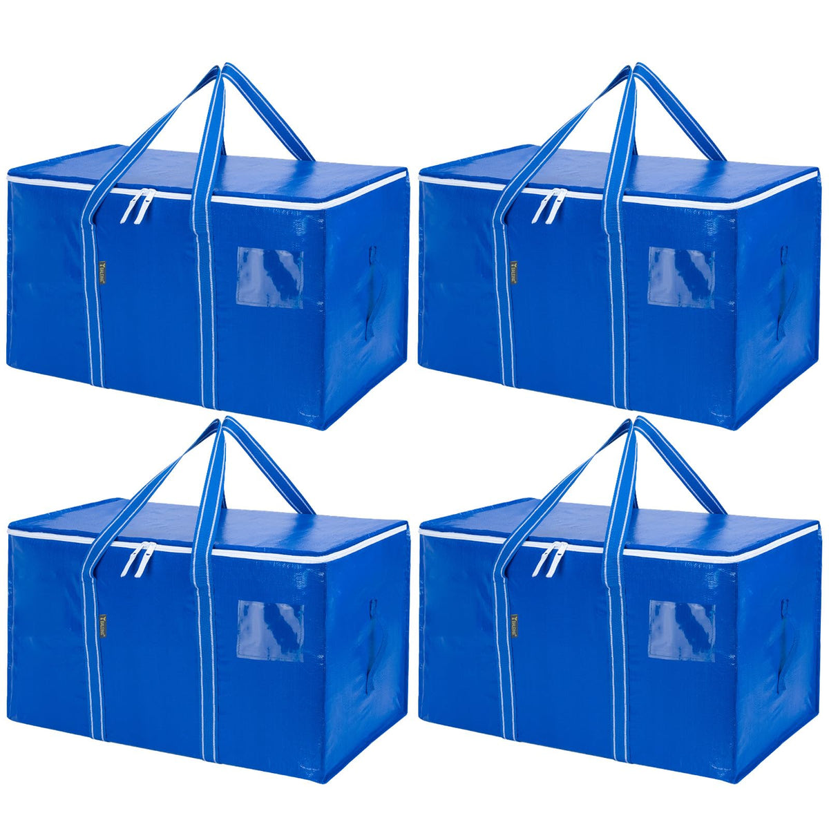 Clear Oversized Storage Bags with Reinforced Handles for Moving