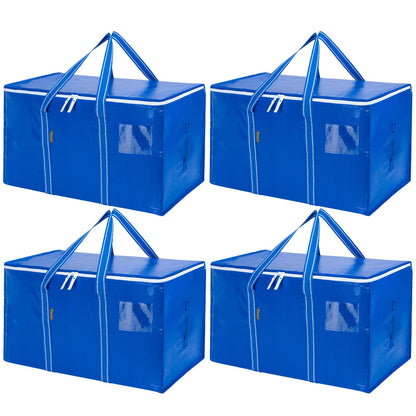 Clear Oversized Storage Bags with Reinforced Handles for Moving